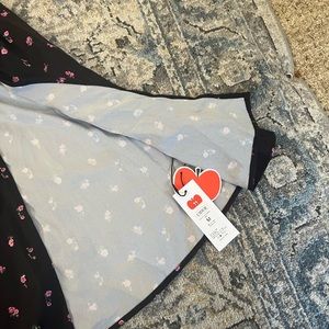 Cute floral black dress